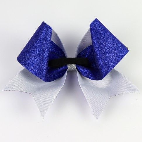 bulk sparkling cheer bows blue 1