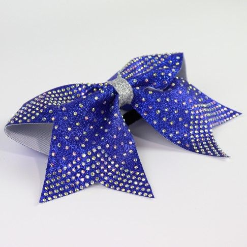 bulk sparkling cheer bows blue 2