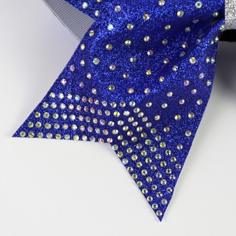 bulk sparkling cheer bows blue 3