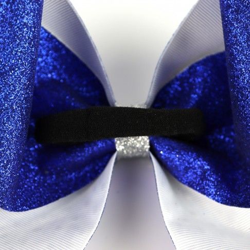 bulk sparkling cheer bows blue 4