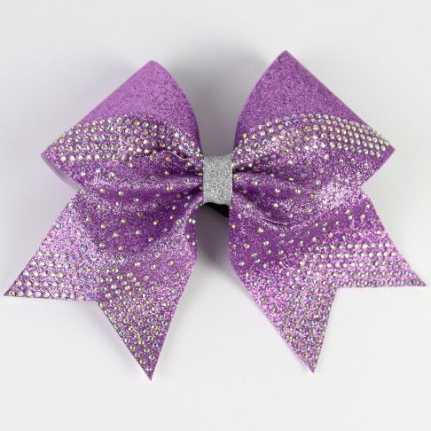 bulk sparkling cheer bows purple 0