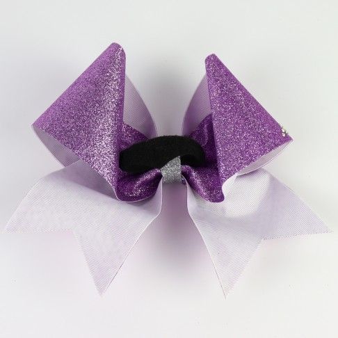 bulk sparkling cheer bows purple 1