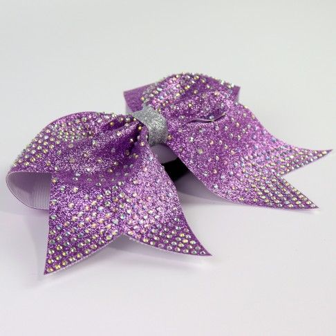 bulk sparkling cheer bows purple 2