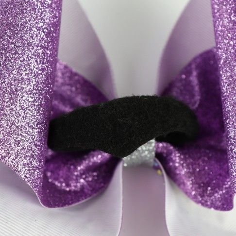 bulk sparkling cheer bows purple 4