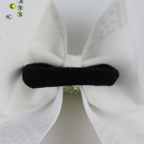 bulk sparkling cheer bows white 4