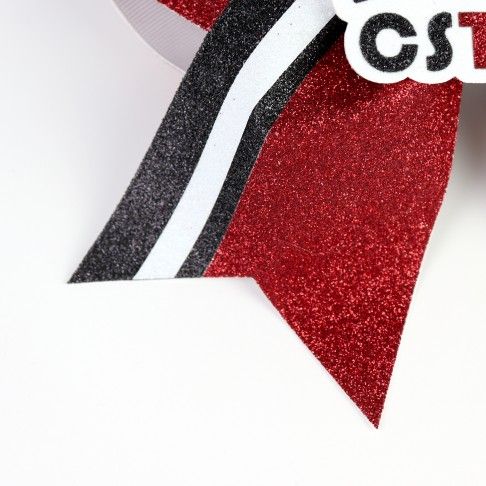 bulk sparkling cheer bows plastic red 2