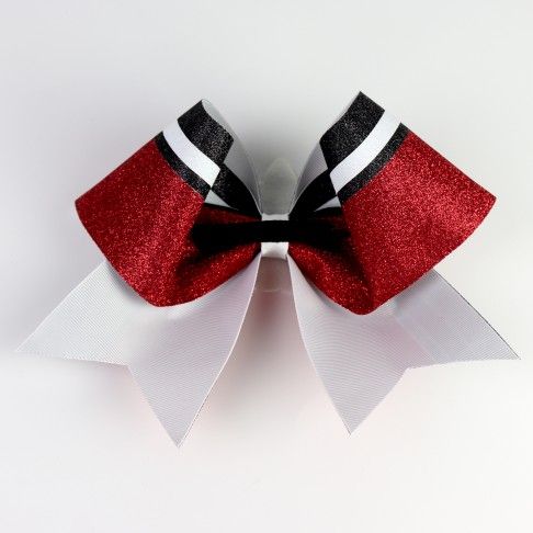 bulk sparkling cheer bows plastic red 3