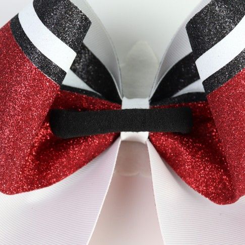 bulk sparkling cheer bows plastic red 5