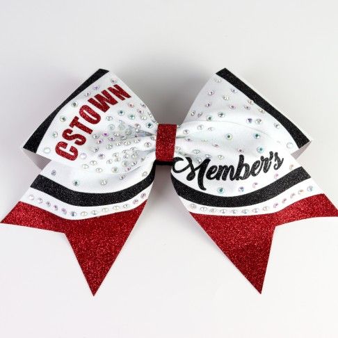 bulk sparkling cheer bows metallic red 0