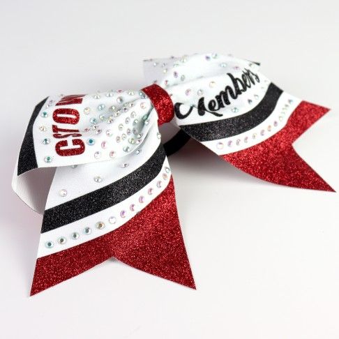 bulk sparkling cheer bows metallic red 1