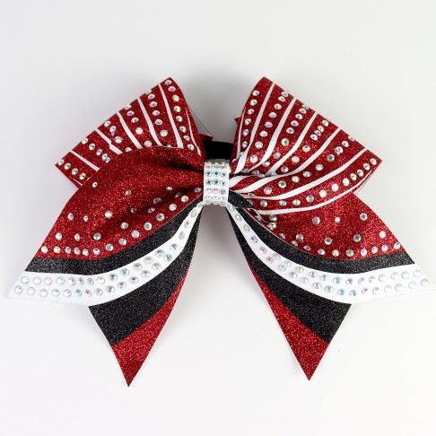 bulk sparkling cheer bows dark red 0
