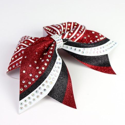 bulk sparkling cheer bows dark red 1