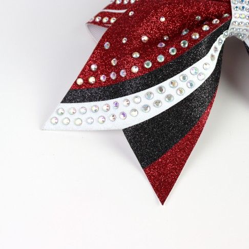 bulk sparkling cheer bows dark red 2