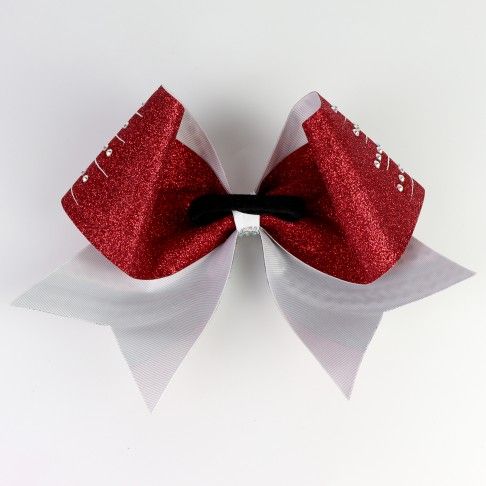 bulk sparkling cheer bows dark red 3