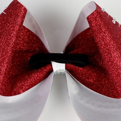 bulk sparkling cheer bows dark red 4