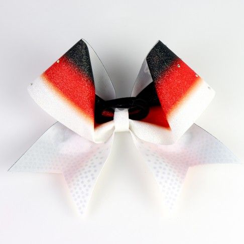 bulk sparkling cheer bows orange red 3
