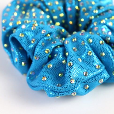 slip hair ties,scrunch blue 1