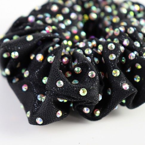 slip hair ties,scrunch black 1