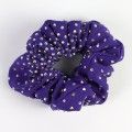 slip hair ties,scrunch lycra purple