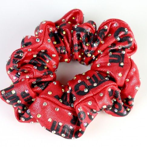 slip hair ties,scrunch red 2