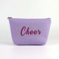 cute small makeup bags purple