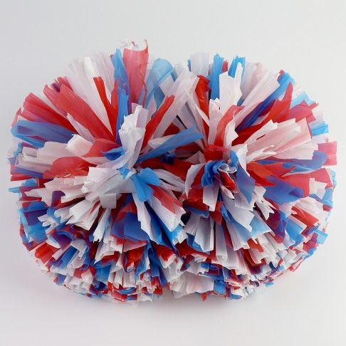 pom poms near me for sale matt red,blue and white 0