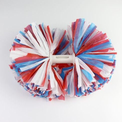 pom poms near me for sale matt red,blue and white 1