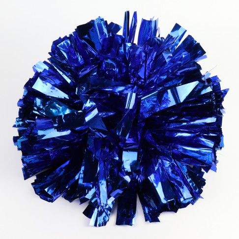 buy cheerleading pom poms near me metallic blue 0