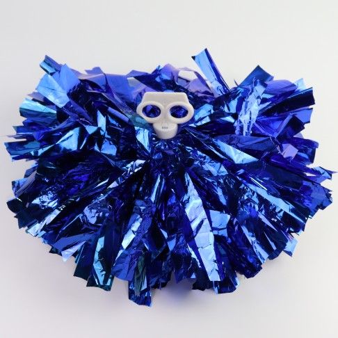 buy cheerleading pom poms near me metallic blue 1