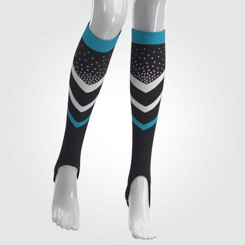 bulk cheerleading crew socks cyan 2