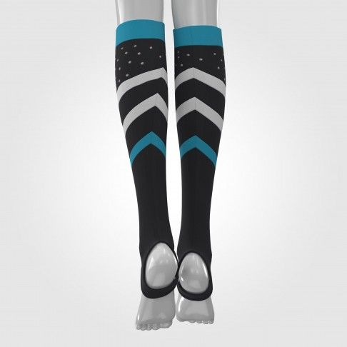 bulk cheerleading crew socks cyan 4