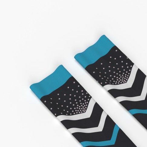 bulk cheerleading crew socks cyan 6