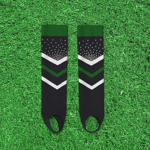 bulk cheerleading crew socks green 1