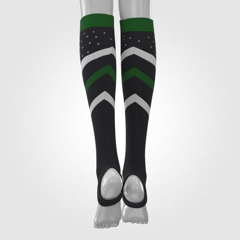 bulk cheerleading crew socks green 4