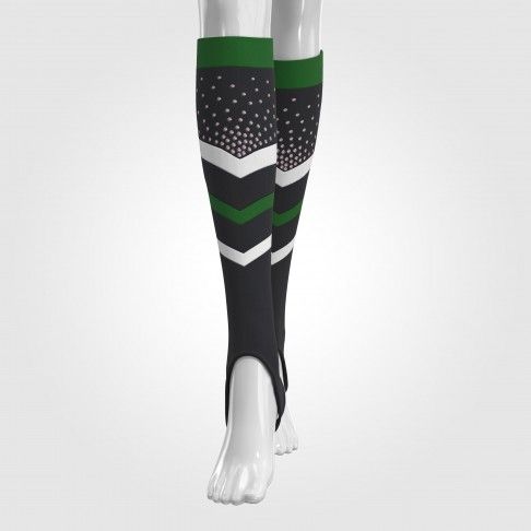 bulk cheerleading crew socks green 5