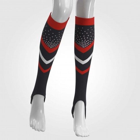 bulk cheerleading crew socks red 2