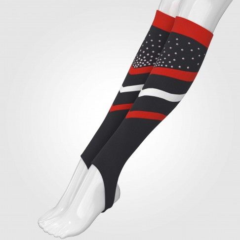 bulk cheerleading crew socks red 3