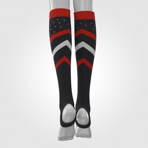 bulk cheerleading crew socks red 4