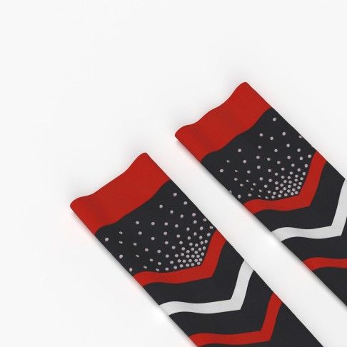 bulk cheerleading crew socks red 6