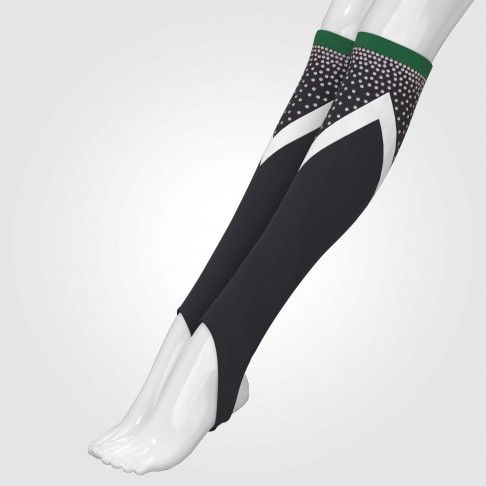 cheap knee high custom cheer socks black 3