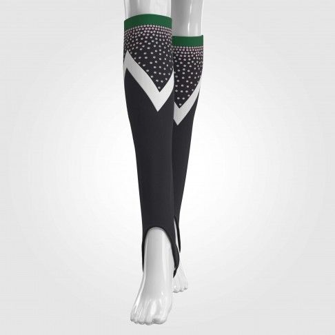 cheap knee high custom cheer socks black 5