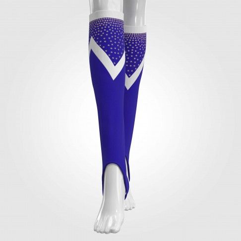 cheap knee high custom cheer socks blue 5
