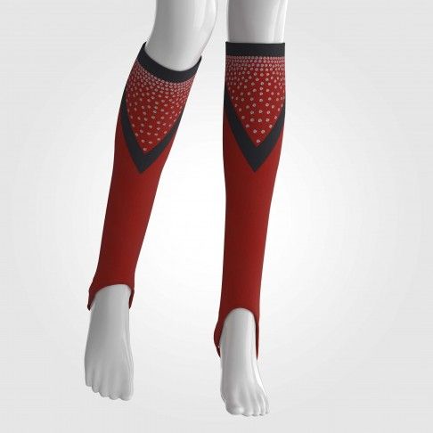 cheap knee high custom cheer socks red 2