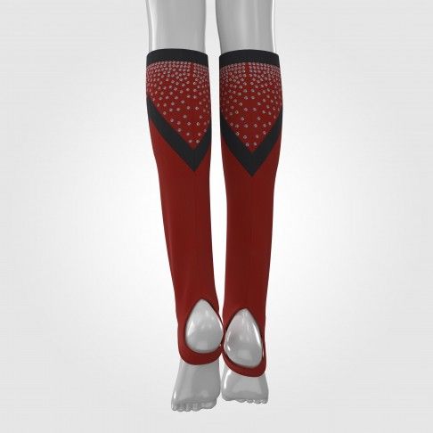 cheap knee high custom cheer socks red 4