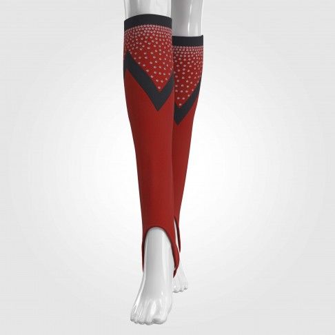 cheap knee high custom cheer socks red 5