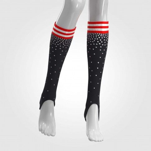personalized youth long cheer socks red 4